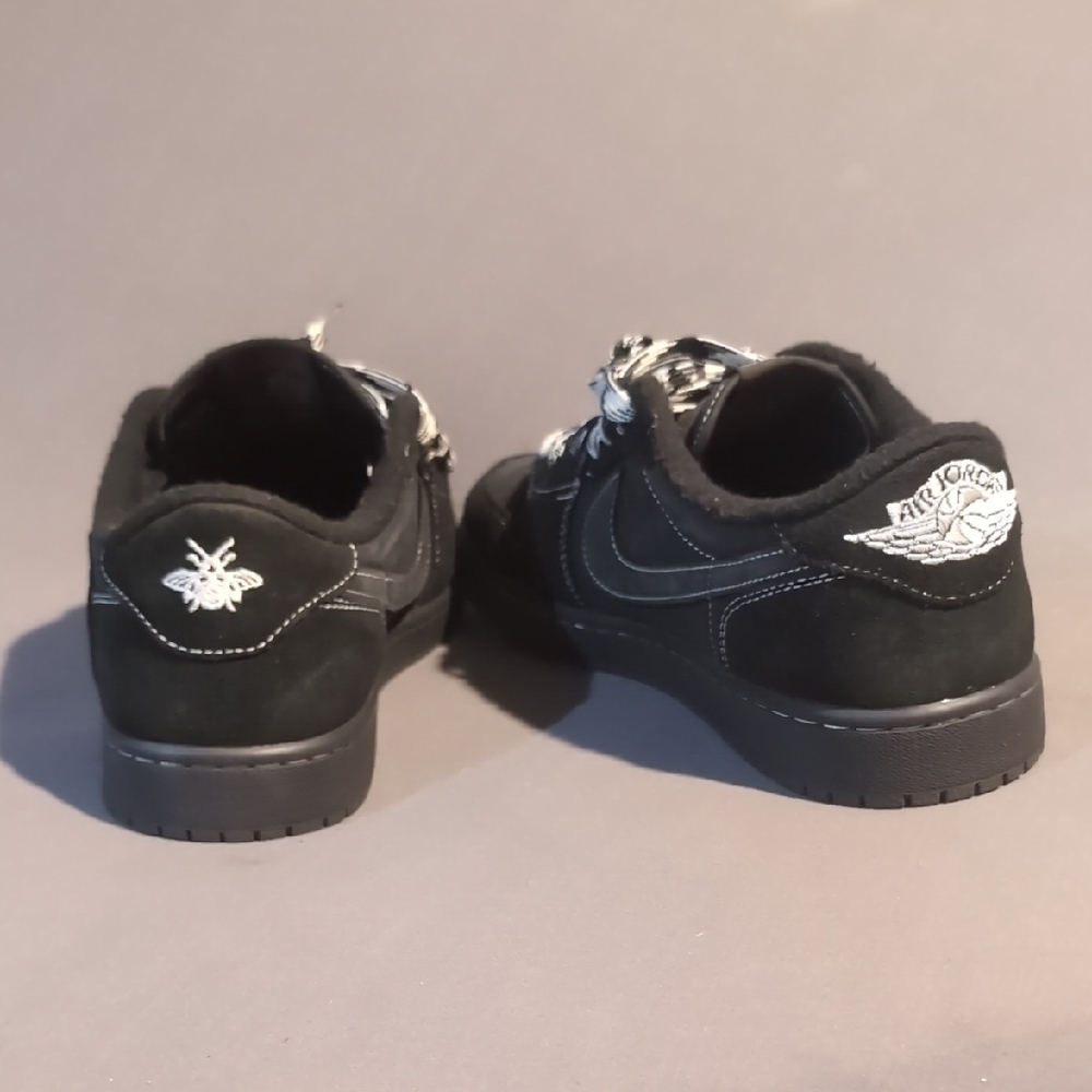 Travis Scott Black and White Sneakers